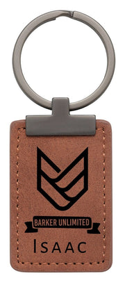 Rawhide Keychain with Metal