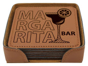 Leatherette Coaster Set of 6