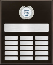 Black Silver Trim Timber Perpetual Plaque