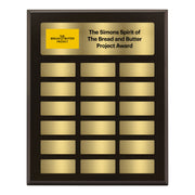Tudor Black Gold Timber Perpetual Plaque