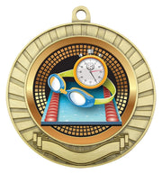 Eco Scroll Swimming Medal