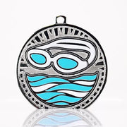 Ignition Swimming Shiny Silver Medal