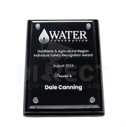 Acrylic Black Engraved Plaque Award