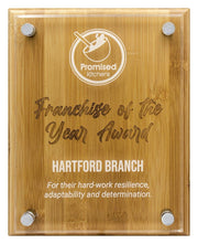 Bamboo Floating Acrylic Plaque