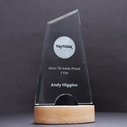 Marita Glass Wood Trophy