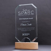 Sarno Glass Wood Trophy