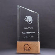 Terrax Crystal Wood Trophy