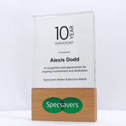 Stratos Crystal Wood Colour Trophy
