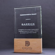 Stratos Crystal Wood Trophy