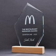Odyssey Glass Wood Trophy