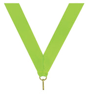 Neon Green V Neck Ribbon