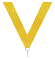 Shiny Gold V Neck Ribbon