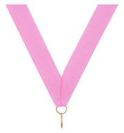 Pink V Neck Ribbon