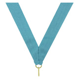 Teal V Neck Ribbon
