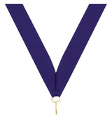 Purple V Neck Ribbon