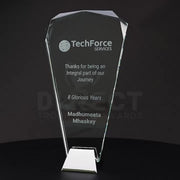 Silver Ice Arch Glass Trophy