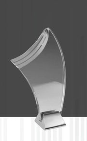 Silver Ice Sail Glass Trophy