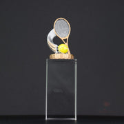Tennis Budget Crystal Trophy