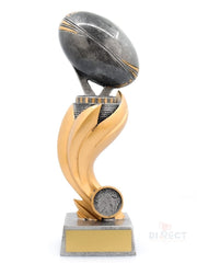 Rugby Ball Galaxy Flame Trophy