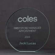 All Rounder Jade Glass Trophy