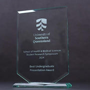 Cadet Shield Glass Trophy