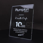 Glass Budget Plaque Trophy