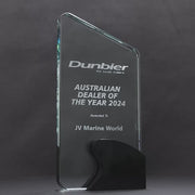 Kynex Glass Black Trophy