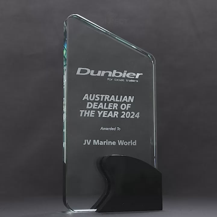 Kynex Glass Black Trophy