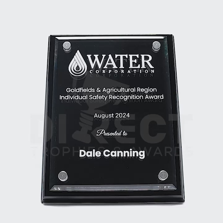 Acrylic Black Engraved Plaque Award