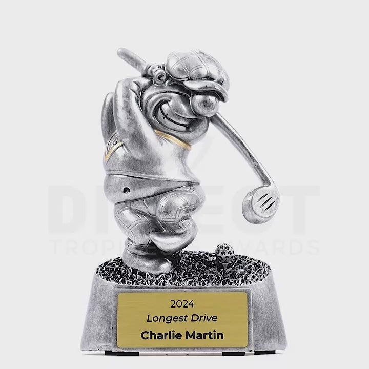 Golf Longest Drive Funnie Trophy