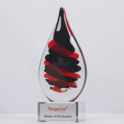 Red Black Art Glass Award