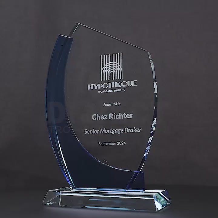 Edgeture Wave Glass Trophy