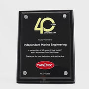 Acrylic Black Colour Plaque Award
