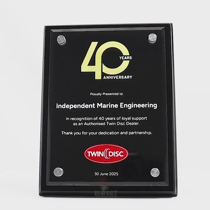 Acrylic Black Colour Plaque Award