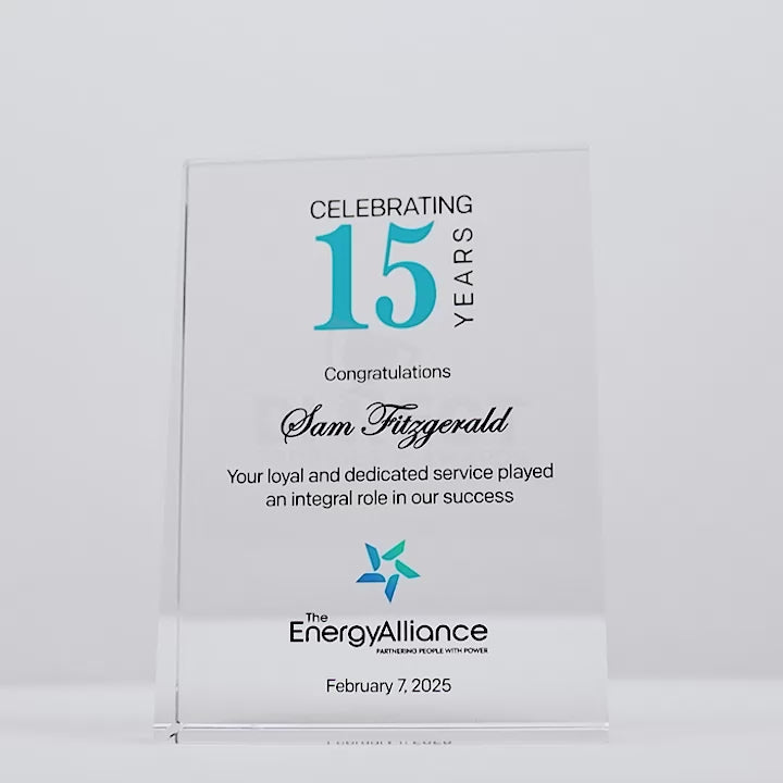 Crystal Wedge Colour Trophy