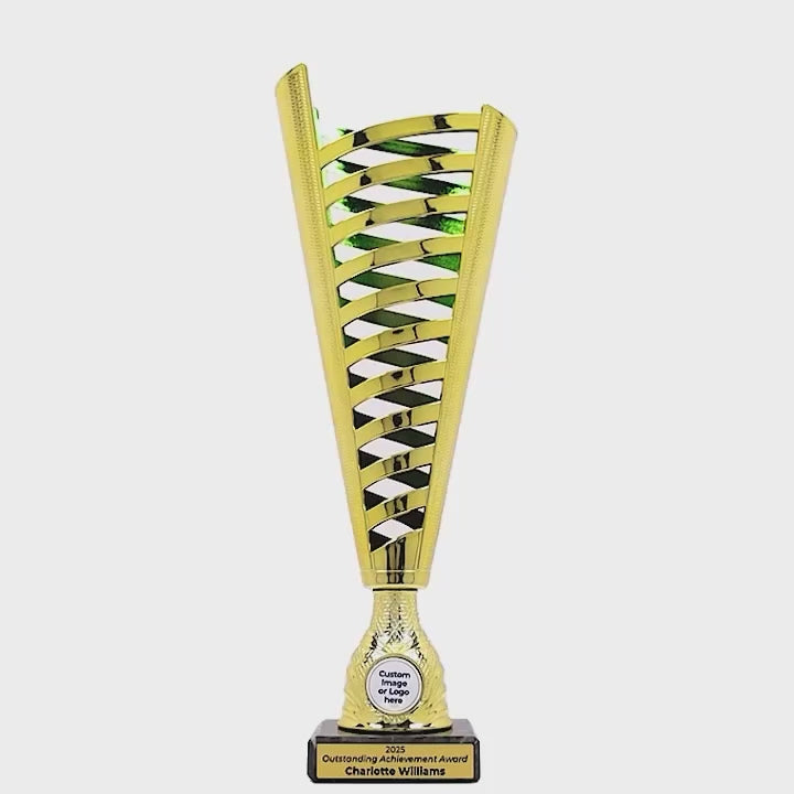 Crenelle Gold Green Cup