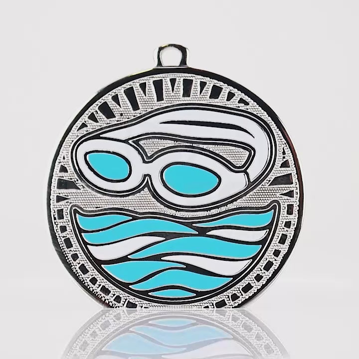 Ignition Swimming Shiny Silver Medal