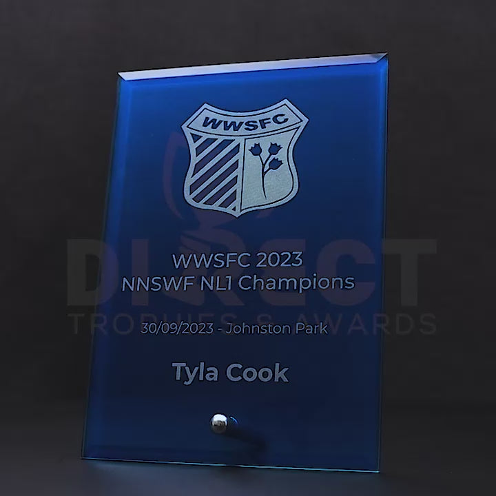Craft Plaque Blue Trophy