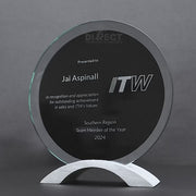 Luminary Glass Metal Trophy