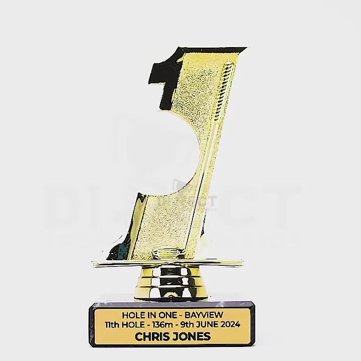 Golf Hole in One Ball Holder Trophy