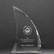 Infiniti Crystal Curved Sail Trophy