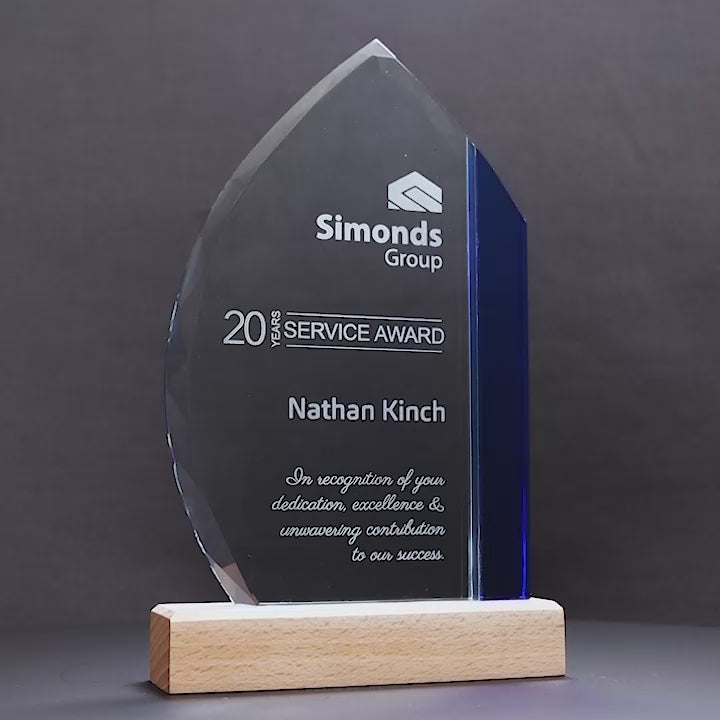 Aventra Crystal Wood Trophy