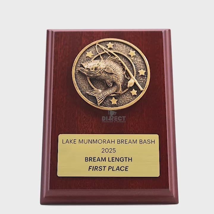 Spartan Fishing Plaque