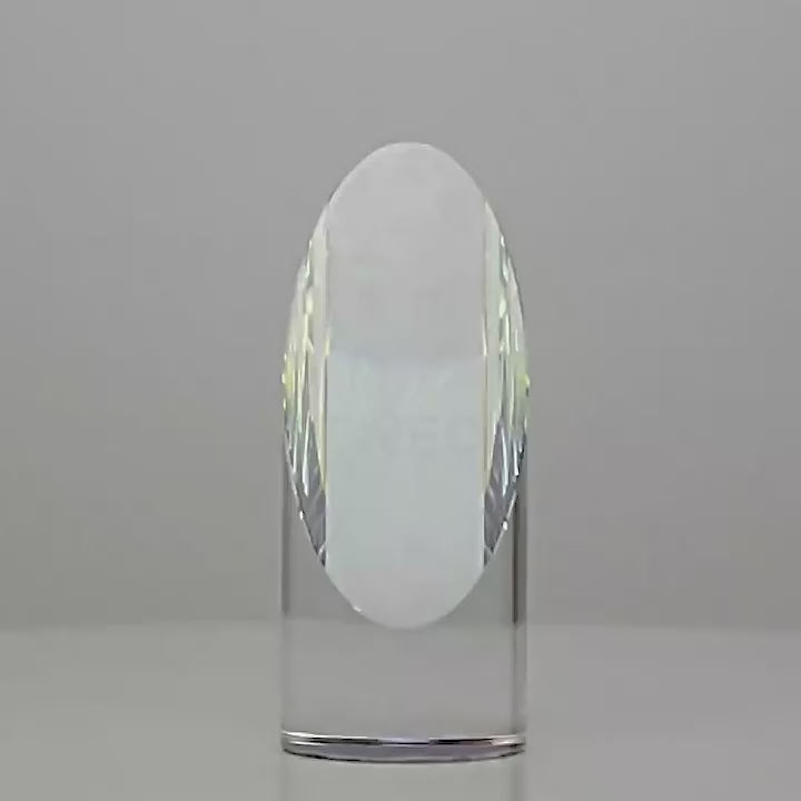 Reflective Sphere Crystal Trophy