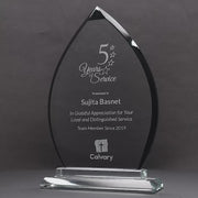 Nuvon Glass Flame Black Trophy