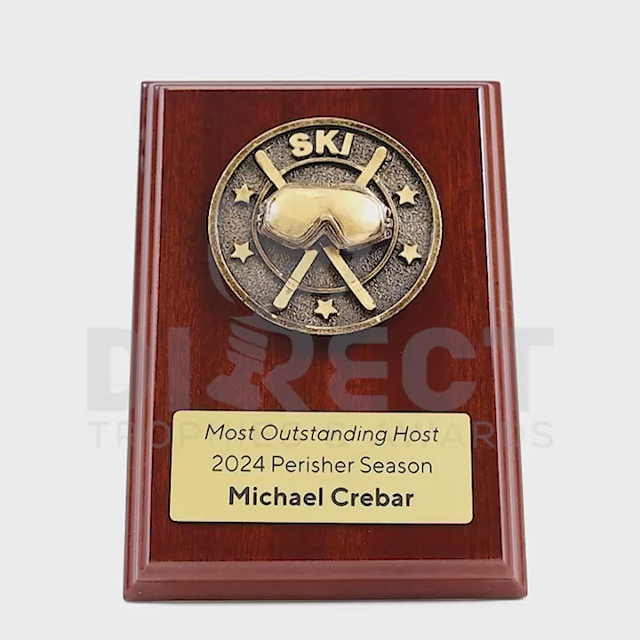 Spartan Skiing Plaque