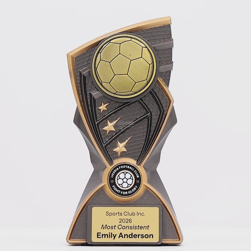 Onyx Football Trophy - product video