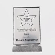 Billboard Xtra Plaque Silver 215mm - product video