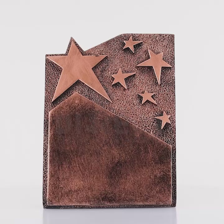 Star Cross Plaque Bronze 195mm
