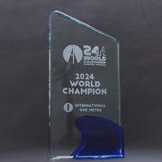 Kynex Glass Blue Trophy